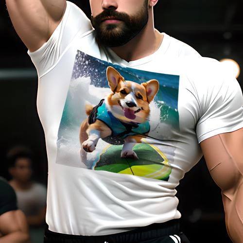 Tシャツ メンズ キッズ 犬ファン 半袖 春夏 犬柄 プリント カジュアル かわいい 人間用 フィットネス ..