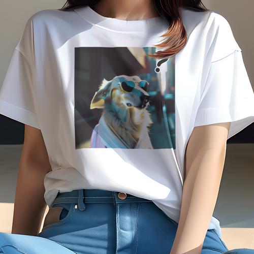Tシャツ レディース 犬ファン 半袖 春夏 犬柄 プリント カジュアル かわいい 人間用 フィットネス ダン..