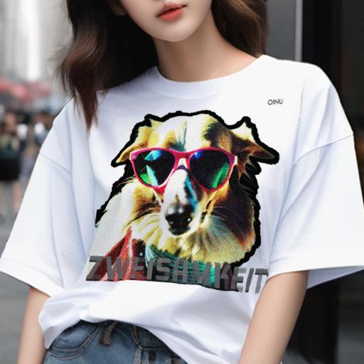 Tシャツ メンズ キッズ 犬ファン 半袖 春夏 犬柄 プリント カジュアル かわいい 人間用 フィットネス ..