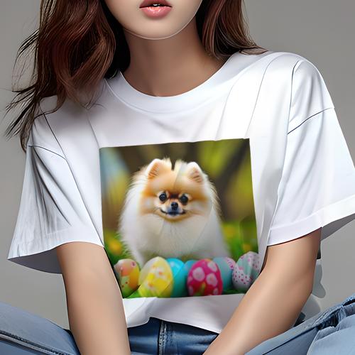 Tシャツ レディース 犬ファン 半袖 春夏 犬柄 プリント カジュアル かわいい 人間用 フィットネス ダン..