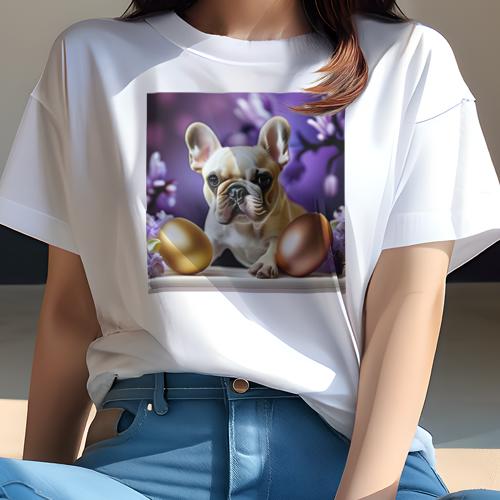 Tシャツ レディース 犬ファン 半袖 春夏 犬柄 プリント カジュアル かわいい 人間用 フィットネス ダン..