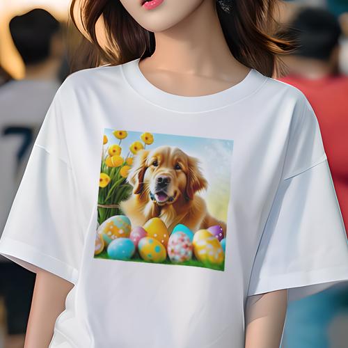 Tシャツ レディース 犬ファン 半袖 春夏 犬柄 プリント カジュアル かわいい 人間用 フィットネス ダン..