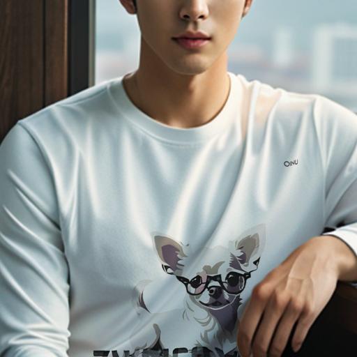 長袖Tシャツ 人間用 メンズ 秋春夏 プリント レジャー アウトドア カジュアル かわいい 犬ファン 眼鏡 ..