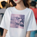 Tシャツ レディース 犬ファン 半袖 春夏 犬柄 プリント カジュアル かわいい 人間用 フィットネス ダンス サングラス ボルゾイ 自動車 蝶ネクタイ