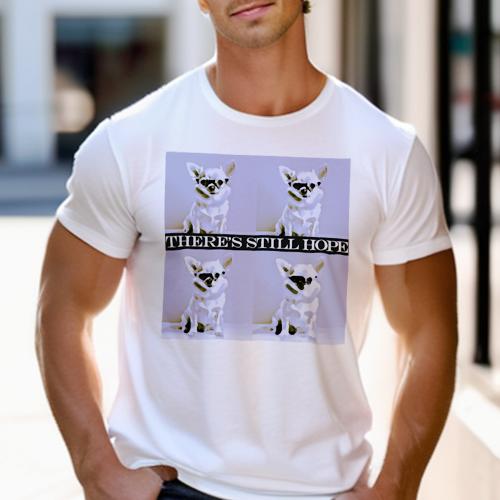 Tシャツ メンズ キッズ 犬ファン 半袖 春夏 犬柄 プリント カジュアル かわいい 人間用 フィットネス ダンス アート チワワ 希望 ポップアート 感動