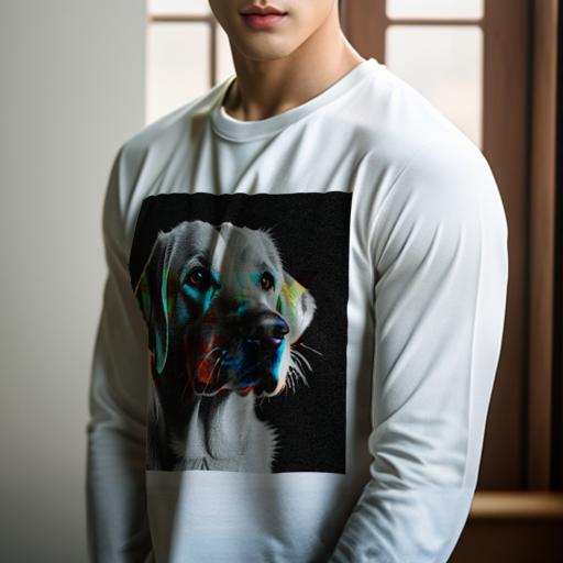 長袖Tシャツ 人間用 メンズ 秋春夏 プリント レジャー アウトドア カジュアル かわいい 犬ファン
