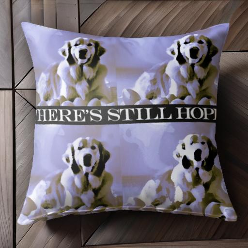 希望 セントバーナード インスピレーション 未来 ポジティブ 癒し クッションカバー 45×45cm アニマル柄 おしゃれ 可愛い クッション本体付き 正方形 犬ファン