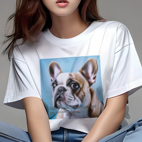 Tシャツ レディース 犬ファン 半袖 春夏 犬柄 プリント カジュアル かわいい 人間用 フィットネス ダンス 青い背景 フレンチブルドッグ Tシャツ レディース 犬ファン 半袖 春夏 犬柄 プリント カジュアル かわいい 人間用 フィットネス ダンス 青い背景 フレンチブルドッグ