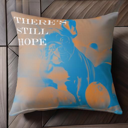 希望 フレンチブルドッグ 卵 復活 インスピレーション クッションカバー 45×45cm アニマル柄 おしゃれ 可愛い クッション本体付き 正方..