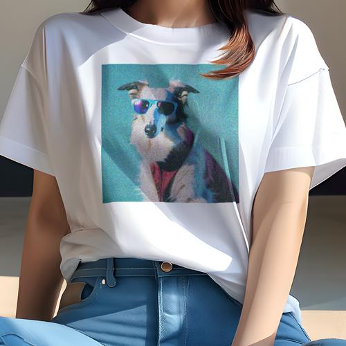 Tシャツ レディース 犬ファン 半袖 春夏 犬柄 プリント カジュアル かわいい 人間用 フィットネス ダン..