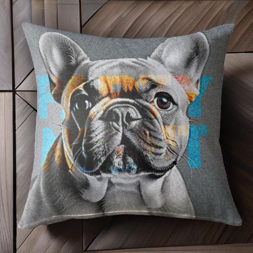 パーティー フレンチブルドッグ 夜 犬 楽しい カラフル クッションカバー 45×45cm アニマル柄 おしゃれ 可愛い クッション本体付き 正方形 犬ファン パーティー フレンチブルドッグ 夜 犬 楽しい カラフル クッションカバー 45×45cm アニマル柄 おしゃれ 可愛い クッション本体付き 正方形 犬ファン