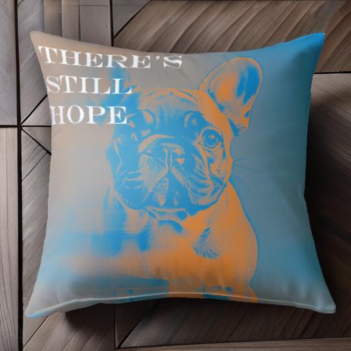 フレンチブルドッグ クッションカバー 45×45cm アニマル柄 おしゃれ 可愛い クッション本体付き 正方形..