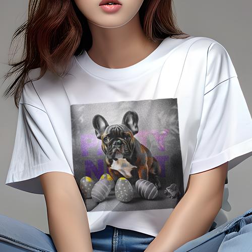 Tシャツ レディース 犬ファン 半袖 春夏 犬柄 プリント カジュアル かわいい 人間用 フィットネス ダンス 卵 フレンチブルドッグ パーティー Tシャツ レディース 犬ファン 半袖 春夏 犬柄 プリント カジュアル かわいい 人間用 フィットネス ダンス 卵 フレンチブルドッグ パーティー