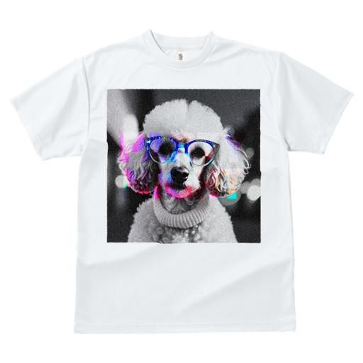Tシャツ レディース 犬ファン 半袖 春夏 犬柄 プリント カジュアル かわいい 人間用 フィットネス ダンス 眼鏡 プードル スウェーター パーティー カラフルライティング