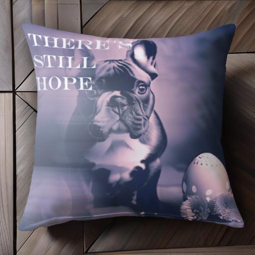 イースターエッグ フレンチブルドッグ クッションカバー 45×45cm アニマル柄 おしゃれ 可愛い クッショ..