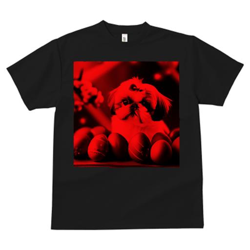 Tシャツ レディース 犬ファン 半袖 春夏 犬柄 プリント カジュアル かわいい 人間用 フィットネス ダンス イースターエッグ シーズー リボン 花