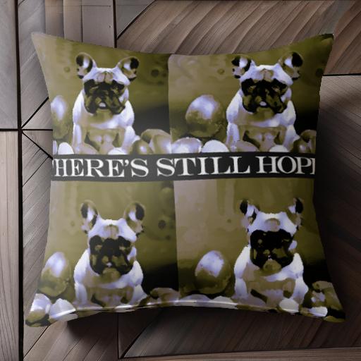 卵 フレンチブルドッグ 言葉 希望 クッションカバー 45×45cm アニマル柄 おしゃれ 可愛い クッション本..
