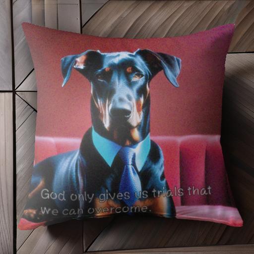 ネクタイ ドーベルマン ソファ クッションカバー 45×45cm アニマル柄 おしゃれ 可愛い クッション本体..