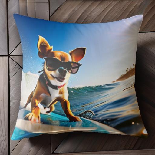 裏表に絵柄がプリントされています。かわいいアニマルクッション！インテリアのアクセントや癒しに最適♪