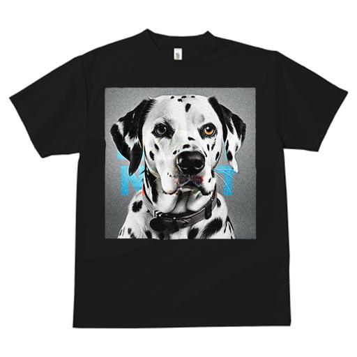 Tシャツ レディース 犬ファン 半袖 春夏 犬柄 プリント カジュアル かわいい 人間用 フィットネス ダンス 白黒 ダルメシアン スポット 首輪