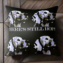 希望 ダルメシアン モチベーション 動物アート クッションカバー 45×45cm アニマル柄 おしゃれ 可愛い クッション本体付き 正方形 犬ファン