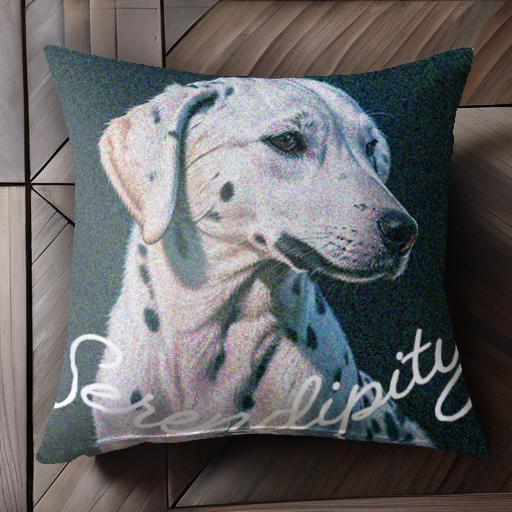 Serendipity ダルメシアン クッションカバー 45×45cm アニマル柄 おしゃれ 可愛い クッション本体付き 正方形 犬ファン Serendipity ダルメシアン クッションカバー 45×45cm アニマル柄 おしゃれ 可愛い クッション本体付き 正方形 犬ファン