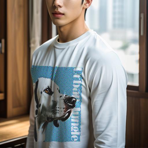 長袖Tシャツ 人間用 メンズ 秋春夏 プリント レジャー アウトドア カジュアル かわいい 犬ファン ポッ..