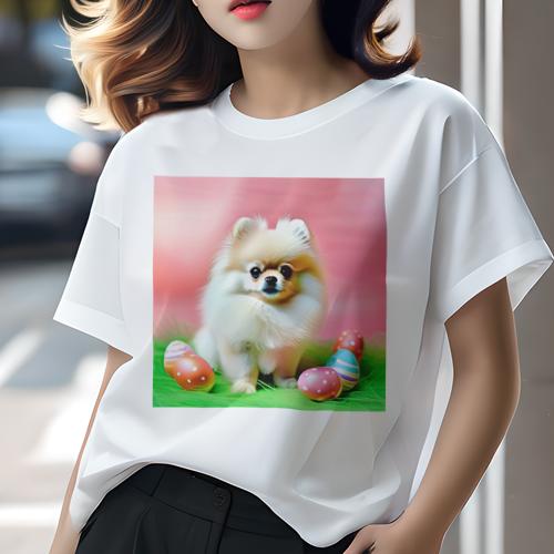 Tシャツ レディース 犬ファン 半袖 春夏 犬柄 プリント カジュアル かわいい 人間用 フィットネス ダン..