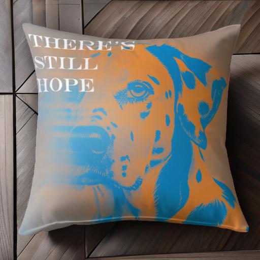 希望 ダルメシアン まだ クッションカバー 45×45cm アニマル柄 おしゃれ 可愛い クッション本体付き 正方形 犬ファン