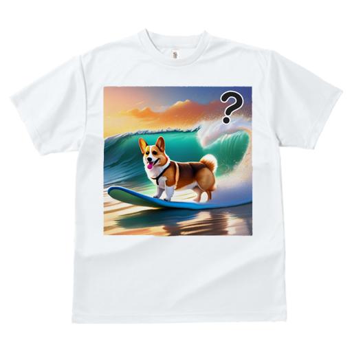 Tシャツ レディース 犬ファン 半袖 春夏 犬柄 プリント カジュアル かわいい 人間用 フィットネス ダンス サーフィン コーギー 波 ビーチ 夕日 シルエット