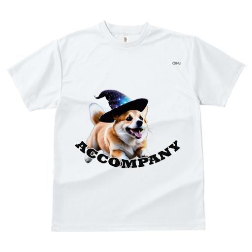 Tシャツ レディース 犬ファン 半袖 春夏 犬柄 プリント カジュアル かわいい 人間用 フィットネス ダンス 魔法の帽子 コーギー 笑顔