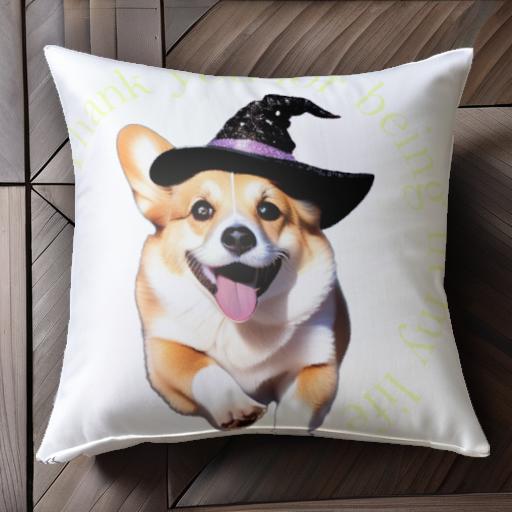 帽子 コーギー 喜び クッションカバー 45×45cm アニマル柄 おしゃれ 可愛い クッション本体付き 正方形 犬ファン 帽子 コーギー 喜び クッションカバー 45×45cm アニマル柄 おしゃれ 可愛い クッション本体付き 正方形 犬ファン