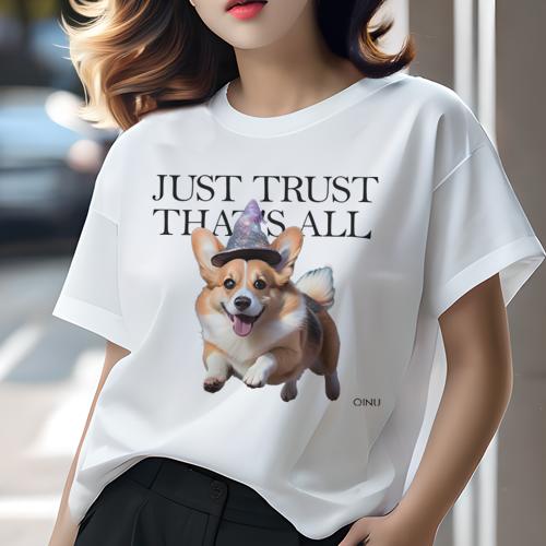 Tシャツ レディース 犬ファン 半袖 春夏 犬柄 プリント カジュアル かわいい 人間用 フィットネス ダンス 魔法の帽子 コーギー テキスト Tシャツ レディース 犬ファン 半袖 春夏 犬柄 プリント カジュアル かわいい 人間用 フィットネス ダンス 魔法の帽子 コーギー テキスト