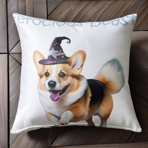 魔法の帽子 コーギー 走る かわいい クッションカバー 45×45cm アニマル柄 おしゃれ 可愛い クッション本体付き 正方形 犬ファン 魔法の帽子 コーギー 走る かわいい クッションカバー 45×45cm アニマル柄 おしゃれ 可愛い クッション本体付き 正方形 犬ファン