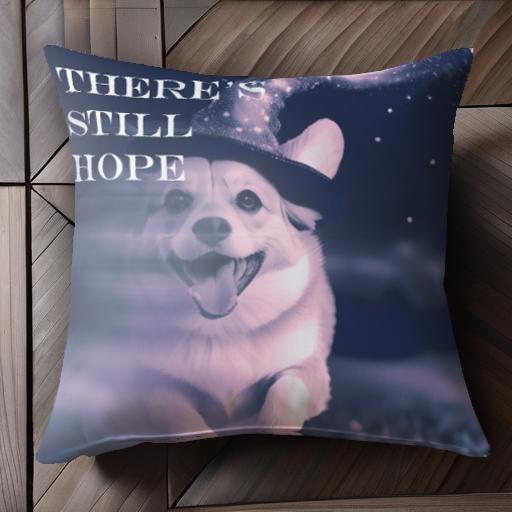 魔法の帽子 コーギー 希望 楽しそう 宇宙 夢 クッションカバー 45×45cm アニマル柄 おしゃれ 可愛い ク..