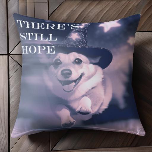 魔法 コーギー 星 帽子 夢 クッションカバー 45×45cm アニマル柄 おしゃれ 可愛い クッション本体付き ..