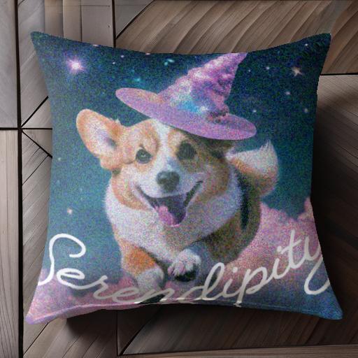 魔法帽子 ウェルシュコーギー 雲 星 夜空 クッションカバー 45×45cm アニマル柄 おしゃれ 可愛い クッション本体付き 正方形 犬ファン 魔法帽子 ウェルシュコーギー 雲 星 夜空 クッションカバー 45×45cm アニマル柄 おしゃれ 可愛い クッション本体付き 正方形 犬ファン