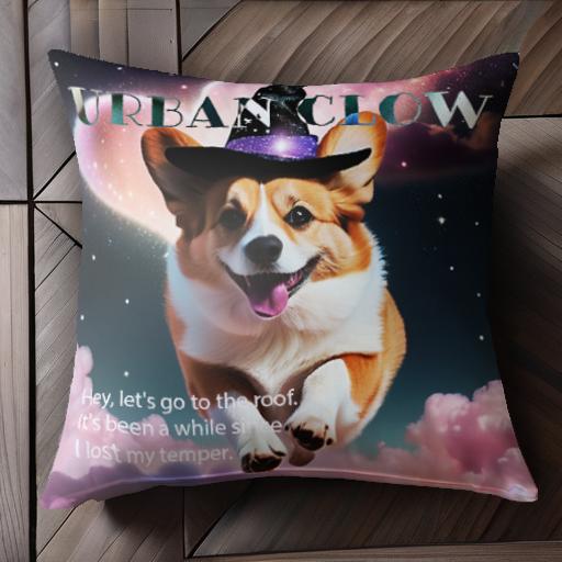 魔法 ウェルシュコーギー 宇宙 ピンクの雲 星空 帽子 クッションカバー 45×45cm アニマル柄 おしゃれ 可愛い クッション本体付き 正方形 犬ファン 魔法 ウェルシュコーギー 宇宙 ピンクの雲 星空 帽子 クッションカバー 45×45cm アニマル柄 おしゃれ 可愛い クッション本体付き 正方形 犬ファン