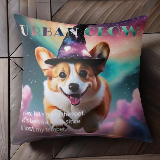 魔法使いの帽子 コーギー 星空 クラウド クッションカバー 45×45cm アニマル柄 おしゃれ 可愛い クッション本体付き 正方形 犬ファン 魔法使いの帽子 コーギー 星空 クラウド クッションカバー 45×45cm アニマル柄 おしゃれ 可愛い クッション本体付き 正方形 犬ファン