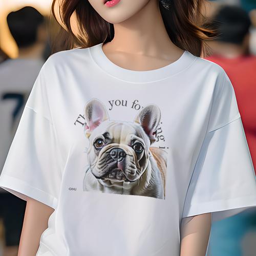 Tシャツ レディース 犬ファン 半袖 春夏 犬柄 プリント カジュアル かわいい 人間用 フィットネス ダンス フレンチブルドッグ Tシャツ レディース 犬ファン 半袖 春夏 犬柄 プリント カジュアル かわいい 人間用 フィットネス ダンス フレンチブルドッグ