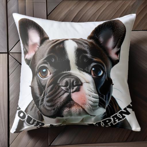 フレンチブルドッグ クッションカバー 45×45cm アニマル柄 おしゃれ 可愛い クッション本体付き 正方形..