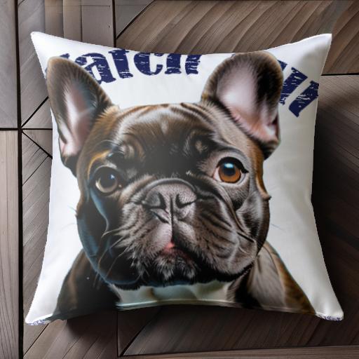 ウォッチアウト フレンチブルドッグ かわいい 犬 ブラック クッションカバー 45×45cm アニマル柄 おしゃれ 可愛い クッション本体付き 正方形 犬ファン ウォッチアウト フレンチブルドッグ かわいい 犬 ブラック クッションカバー 45×45cm アニマル柄 おしゃれ 可愛い クッション本体付き 正方形 犬ファン