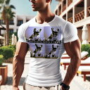 Tシャツ メンズ キッズ 犬ファン 半袖 春夏 犬柄 プリント カジュアル かわいい 人間用 フィットネス ダンス 希望 フレンチブルドッグ たまご 犬