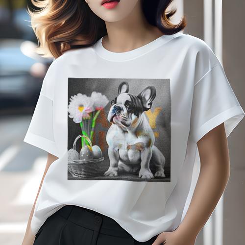 Tシャツ レディース 犬ファン 半袖 春夏 犬柄 プリント カジュアル かわいい 人間用 フィットネス ダンス 花 フレンチブルドッグ カゴ 卵 Tシャツ レディース 犬ファン 半袖 春夏 犬柄 プリント カジュアル かわいい 人間用 フィットネス ダンス 花 フレンチブルドッグ カゴ 卵