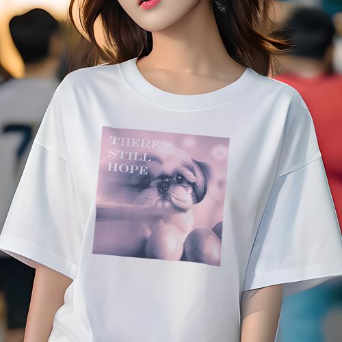 Tシャツ レディース 犬ファン 半袖 春夏 犬柄 プリント カジュアル かわいい 人間用 フィットネス ダンス 希望 シーズー 花 かわいい Tシャツ レディース 犬ファン 半袖 春夏 犬柄 プリント カジュアル かわいい 人間用 フィットネス ダンス 希望 シーズー 花 かわいい