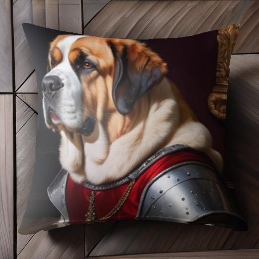 鎧 セントバーナード 豪華 クッションカバー 45×45cm アニマル柄 おしゃれ 可愛い クッション本体付き 正方形 犬ファン 鎧 セントバーナード 豪華 クッションカバー 45×45cm アニマル柄 おしゃれ 可愛い クッション本体付き 正方形 犬ファン