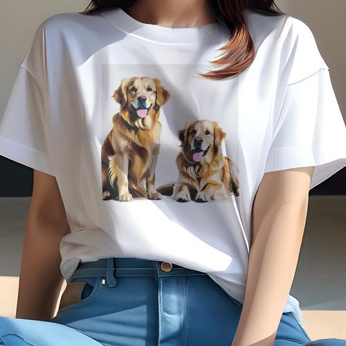 Tシャツ レディース 犬ファン 半袖 春夏 犬柄 プリント カジュアル かわいい 人間用 フィットネス ダンス 舌 ゴールデンレトリバー 幸せ 絵 Tシャツ レディース 犬ファン 半袖 春夏 犬柄 プリント カジュアル かわいい 人間用 フィットネス ダンス 舌 ゴールデンレトリバー 幸せ 絵