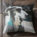サングラス ボーダーコリー コート 都市の背景 明るいテキスト クッションカバー 45×45cm アニマル柄 おしゃれ 可愛い クッション本体付き 正方形 犬フ...