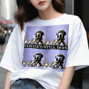 Tシャツ メンズ キッズ 犬ファン 半袖 春夏 犬柄 プリント カジュアル かわいい 人間用 フィットネス ダンス 希望 ゴールデンレトリバー ツリー たまご