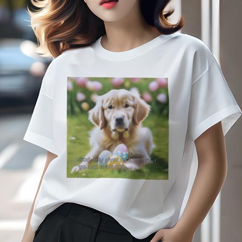 Tシャツ レディース 犬ファン 半袖 春夏 犬柄 プリント カジュアル かわいい 人間用 フィットネス ダン..